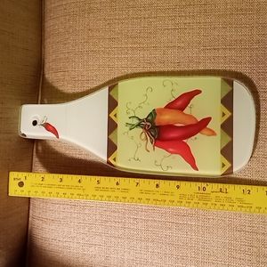 Glass Chilli Pepper Cutting Board